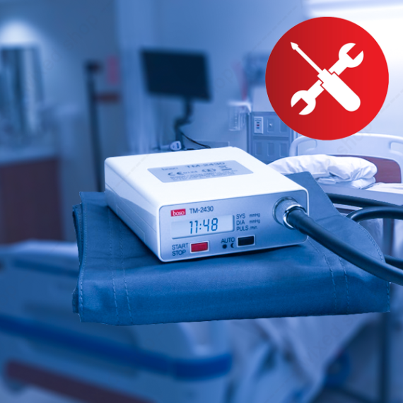 Wartung und Kontrolle von Remler/Mapa-Blutdruckmessgeräten 24h